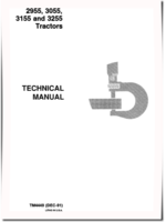 John Deere 2955, 3055, 3155 and 3255 Tractors Repair Manual (TM4449)