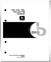 John Deere 1133, 1144, 1155, 1157 and 1158 Combines (Europe) Technical Manual (TM4476)