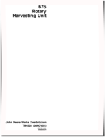 John Deere 676 Rotary Harvesting Units Technical Manual (TM4528)