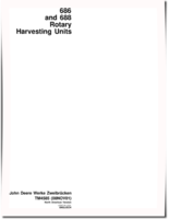 John Deere 686 and 688 Rotary Harvesting Units (North America) Technical Manual (TM4585)