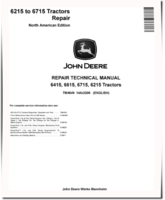 John Deere 6215, 6415, 6615 and 6715 Tractors (North American Edition) Repair Manual (TM4649)