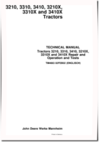 John Deere 3210, 3210X, 3310, 3310X, 3410 and 3410X Tractors Technical Manual (TM4663)
