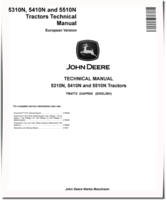 John Deere 5310N, 5410N and 5510N Tractors (European Edition) Technical Manual (TM4772)