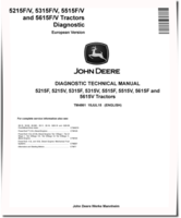 John Deere 5215F, 5215V, 5315F, 5315V, 5515F, 5515V, 5615F and 5615V Tractors (European Edition) Diagnostic Manual (TM4861)