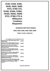 TM4937 - John Deere 9540, 9560, 9580, 9640, 9660, 9680WTS, 9780CTS /i Diagnosis and Tests Manual