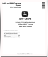 John Deere 6403 and 6603 Tractors (North America) Repair Manual (TM6024)
