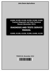 TM605119 - John Deere Tractors 6100D, 6110D, 6115D, 6125D, 6130D, 6140D Diagnostic & Tests Service Manual