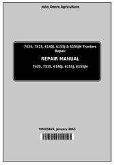 TM605819 - John Deere 7425, 7525, 6140J, 6155J, 6155JH Tractors Service Repair Manual