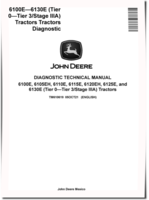 John Deere 6100E, 6105EH, 6110E, 6115E, 6120EH, 6125E and 6130E Tractors Diagnostic Manual (TM610619)