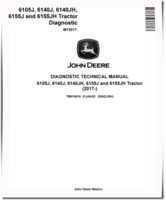 John Deere 6105J, 6140J, 6140JH, 6155J and 6155JH (MY2017) Tractors Diagnostic Manual (TM610819)