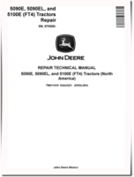 John Deere 5090E, 5090EL and 5100E (SN: 070000-) FT4 Tractors (North America) Repair Manual (TM611419)