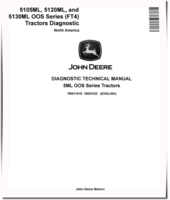 John Deere 5105ML, 5120ML and 5130ML OOS Series FT4 Tractors (North America) Diagnostic Manual (TM611919)