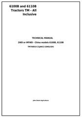 TM700819 - John Deere 6100B and 6110B China Tractors Service Repair Manual