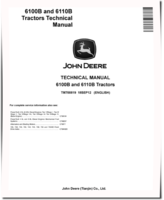 John Deere 6100B and 6110B Tractors Technical Manual (TM700819)