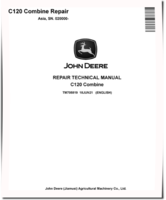 John Deere C120 (SN. from 020000) Combines (Asia) Repair Manual (TM705819)