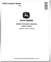 John Deere R230 Combines (Asia) Repair Manual (TM706019)