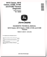 John Deere 6100E, 6110E, 6125E, 6415 Classic and 6615 Classic Tractors (South America) Diagnostic Manual (TM800319)