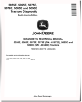 John Deere 5055E, 5065E, 5075E, 5078E (SN. up to 018722) 5085E and 5090E (SN. up to 003438) Tractors (South America) Diagnostic Manual (TM801619)