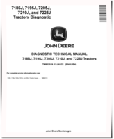 John Deere 7185J, 7195J, 7205J, 7210J and 7225J Tractors Diagnostic Manual (TM802019)