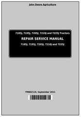 TM802119 - John Deere 7185J, 7195J, 7205J, 7210J, 7225J (Worldwide) Tractors Service Repair Manual
