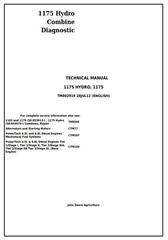 TM802919 - John Deere 1175, 1175 Hydro Combine Diagnostic and Tests Technical Manual