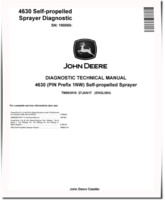 John Deere 4630 (PIN: 1NW_ _ _ _190000-) Self-Propelled Sprayers Diagnostic Manual (TM803019)