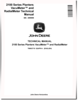 John Deere 2113, 2115, 2117, 2122, 2126, 2130 and 2134 Planters (SN. up to 099999) Technical Manual (TM803719)
