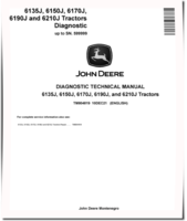 John Deere 6135J, 6150J, 6170J, 6190J and 6210J Tractors (SN. up to 599999) Diagnostic Manual (TM804819)