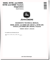 John Deere 5060E, 5070E, 5080E (SN.from 000101); 5078E (SN.from 018723), 5090E (SN.from 003439) Tractors (South America) Diagnostic Manual (TM806919)