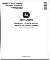John Deere M4040DN (SN: 180000-230000) Self-Propelled Spreaders (South America) Diagnostic Manual (TM807919)
