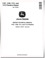 John Deere 1107, 1109, 1111 and 1113 Planters (SN. from 130100) Repair Manual (TM808019)