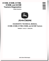 John Deere 6135M, 6150M, 6170M, 6190M and 6210M Tractors (South America) Diagnostic Manual (TM808219)