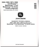 John Deere DB40, DB50, DB74 and DB90 ExactEmerge, MaxEmerge 5(E) Planters (South America) Diagnostic Manual (TM809119)