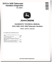 John Deere 3215, 3220, 3415 and 3420 Telescopic Handlers (SN. from 206801) Diagnostic Manual (TM8108)