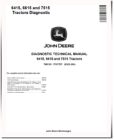 John Deere 6415, 6615 and 7515 Tractors Diagnostic Manual (TM8128)