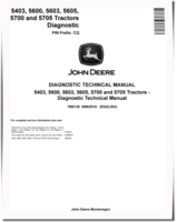 John Deere 5403, 5600, 5603, 5605, 5700 and 5705 Tractors (PIN Prefix: CQ) Diagnostic Manual (TM8138)