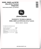 John Deere 5055E, 5065E and 5075E non-ECU Tractors (North America, up to MY13) Diagnostic Manual (TM901019)