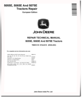 John Deere 5055E, 5065E and 5075E Tractors (European Edition) Repair Manual (TM901319)