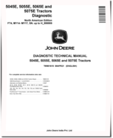 John Deere 5045E, 5055E, 5065E and 5075E FT4 Tractors (North America, MY14-17) Diagnostic Manual (TM901619)