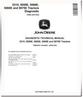 John Deere 5055E, 5060E, 5065E, 5075E and 5310 Tractors (India, Asia) Diagnostic Manual (TM902019)