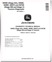 John Deere 5050E, 5058E, 5067E and 5075E Tractors (SN. from 045554) Diagnostic Manual (TM902219)