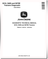 John Deere 5075E, 5310 and 5405 TREM Stage IV Tractors (Indian) Diagnostic Manual (TM903319)