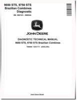John Deere 9650 STS (SN: 060101-) and 9750 STS (SN: 060044-) Combines (Brasilian) Diagnostic Manual (TM9058)