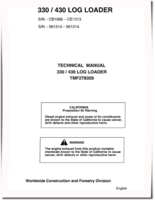 John Deere / TimberJack 330 and 430 Log Loaders Technical Manual (TMF278359)