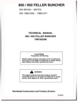 John Deere / TimberJack 850 and 950 Feller Bunchers Technical Manual (TMF292296)