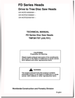 Waratah FD18, FD21 and FD22 Felling Heads Technical Manual (TMF381707)