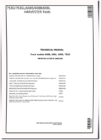 John Deere 753G, 753GL, TimberJack 608B, 608L and 608S Harvesters Operation and Test Manual Supplement (TMF387452)