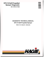 Hagie STS 16 Self-Propelled Sprayers (SN: 017001-017500) Diagnostic Manual (TMFA111119)