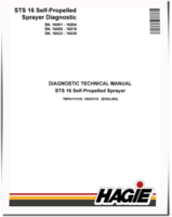 Hagie STS 16 Self-Propelled Sprayers (SN: 016001-016004; 016006-016018; 016023-016039) Diagnostic Manual (TMFA111319)