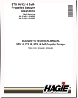 Hagie STS 10, STS 12 and STS 14 Self-Propelled Sprayers (SN: 014001-014500; 015001-015500) Diagnostic Manual (TMFA111519)